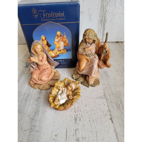 Fotanini Roman Inc Holy Family italy vintage figure Xmas - Picture 3 of 7